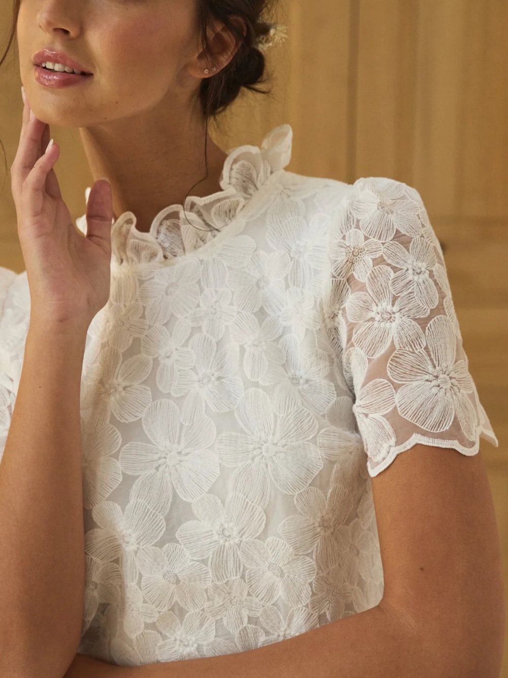 Atelier Camille Oscar lace ecru top | Large
